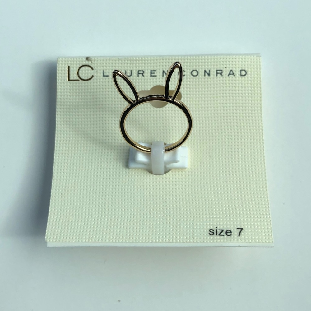 SOLD OUT - LC Lauren Conrad Gold Rabbit Bunny Ring - Picture 5 of 8